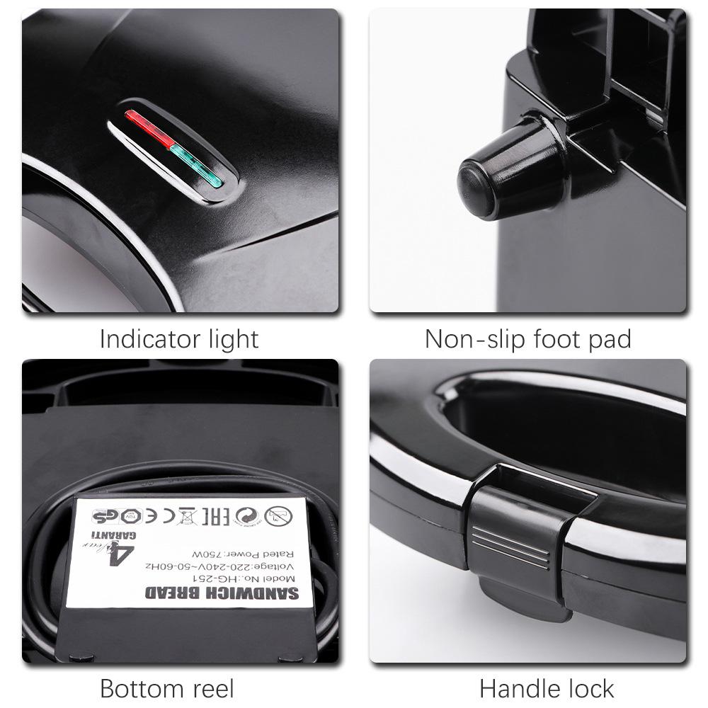 110В-220В Бытовая техника Смайлик Сэндвичница Мини Домашняя Машина для Завтрака Многофункциональная Хлебопечка DIY Вафли