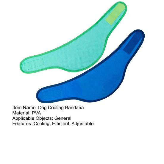 2 шт. охлаждающая бандана для собак, летняя уличная повязка на шею, ледяной шарф, регулируемый охлаждающий ошейник для собак мелких, средних и крупных пород