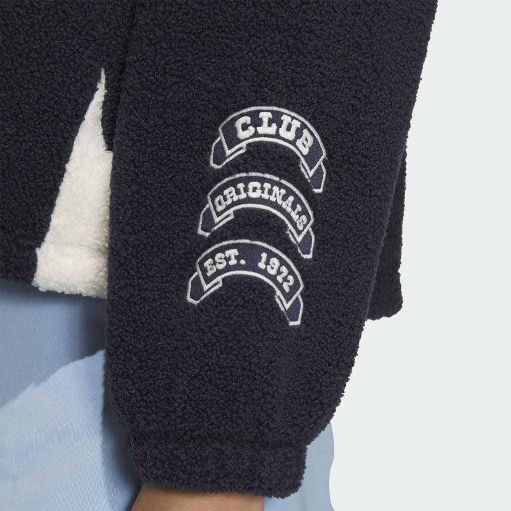 adidas Коллекция Originals Collegiate Осень-Зима 24 Модная спортивная куртка с цветными блоками и воротником-стойкой в стиле ретро, женская куртка темно-синего и белого цвета JD6369