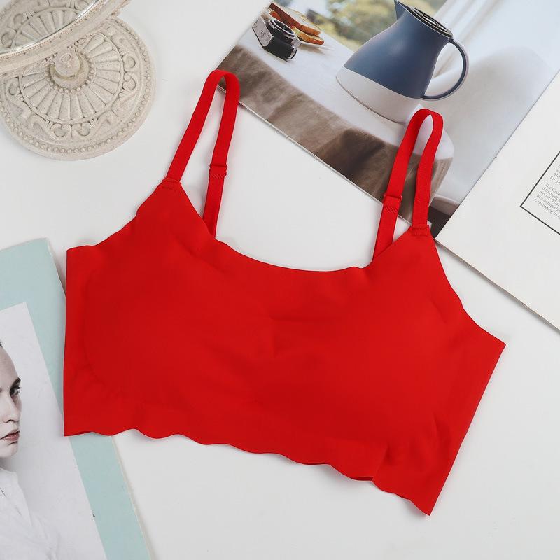 Удобный бесшовный беспроводной бюстгальтер большого размера для йоги и сна для женщин - красивый дизайн спинки