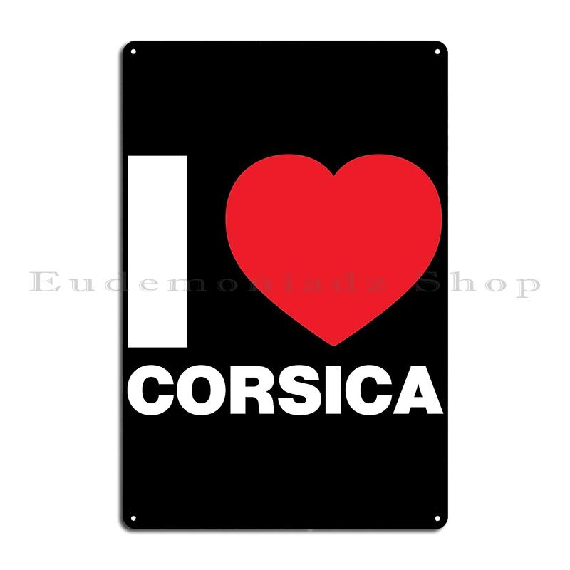 Fly To Corsica Travel Metal Plaque Poster Wall Mural Wall Plaque Garage Garage Designing Corsica Tin Sign Poster