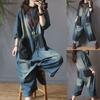 Women Jumpsuits Overalls Denim Jeans Ankle-length Pants   Spring Vintage Female  Loose Casual Spliced Pockets
