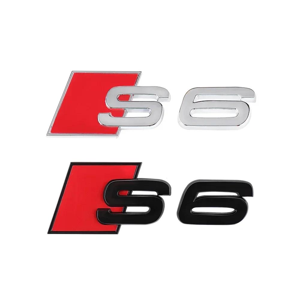 Car Body Rear Trunk ABS Badge S3 S4 S5 S6 S7 S8 Emblem Sticker Decoration Accessories for Hot S A3 A4 B8 8P 8V B6 A5 A6 C7 Q5 R