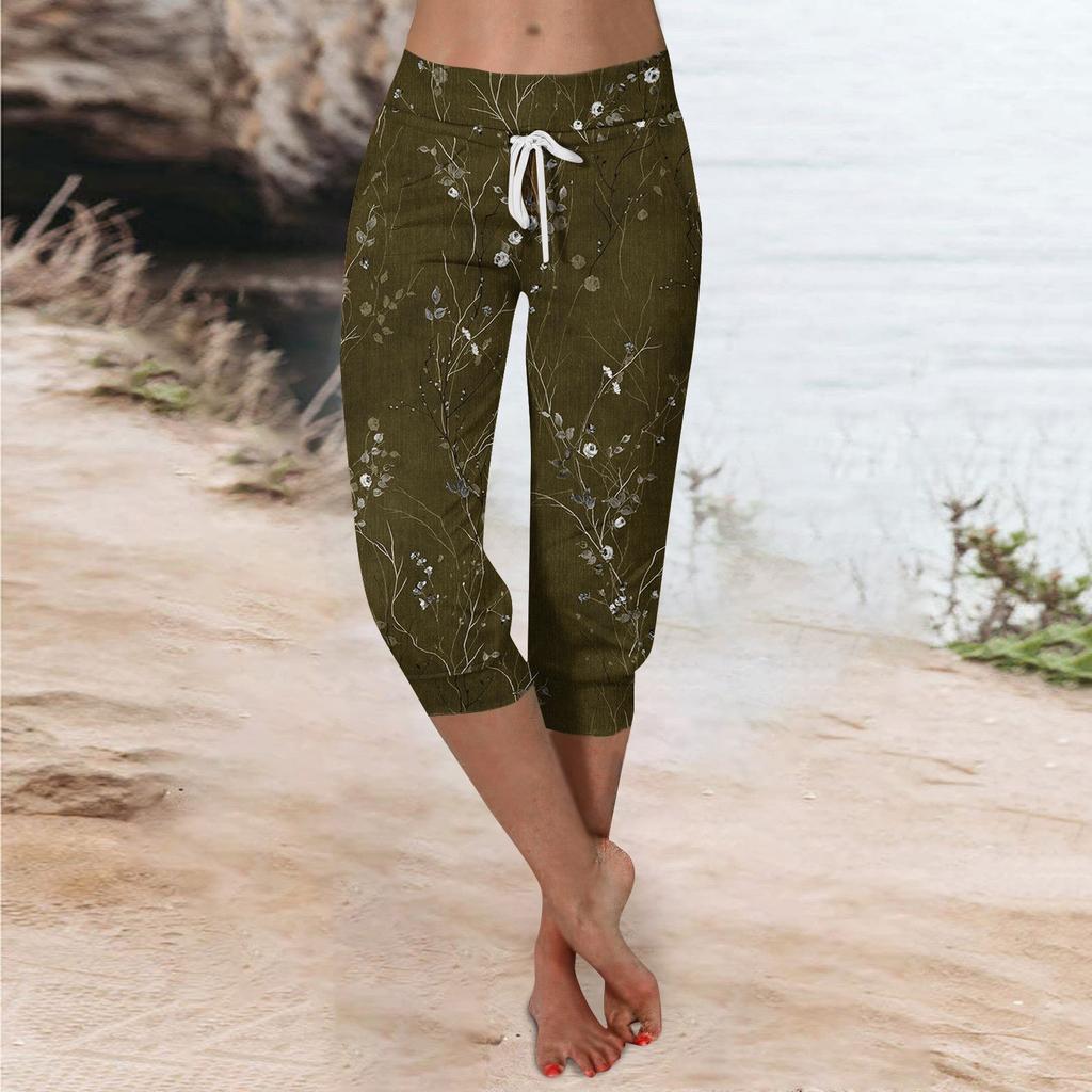 Брюки для женщин, укороченные шорты для женщин, летние новые повседневные эластичные модные повседневные брюки