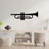 1pc Trumpet Metal Wall Art Stylish Interior Decoration for Home, Room, Perfect Wall Sign for Winter and Christmas Decor