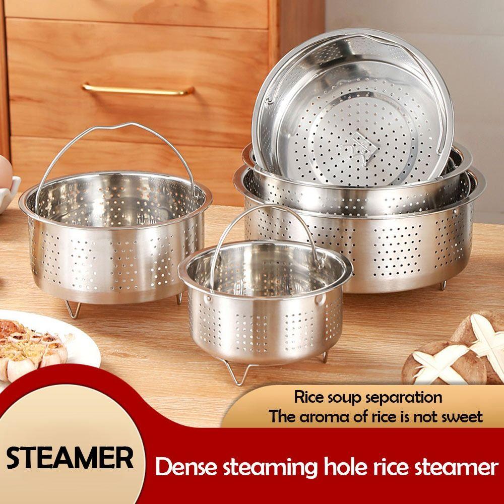 Rice Pressure Cooker Food Steamer Basket Stainless Steel Drain Basket Food Rack  Kitchen