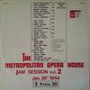 LP Record VARIOUS - Vol. 2 - The Metropolitan Opera Hou P3013 Palm 30 1971 Italy Jazz Used