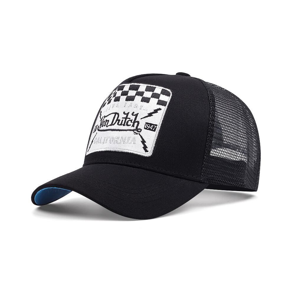 (Style 4) Von Dutch Breathable Baseball Cap Embroidered Mesh Hat Unisex Street Fashion
