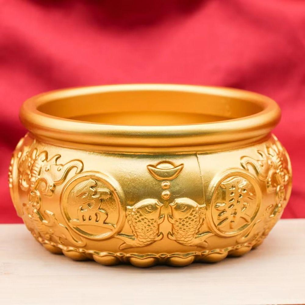 1Pcs Attract Wealth Brass Cornucopia Fortunate Desktop Small Ornament Treasure Bowls Home Decor