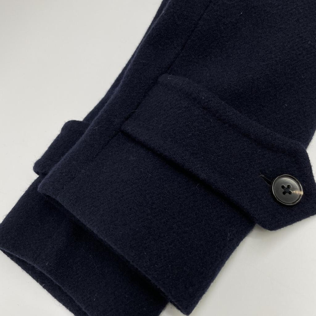 RING JACKET RJ018F40X Пальто из шерсти темно-синего цвета пальто S Темно-синий Б/у