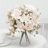 Peony Silk Artificial Flowers High Quality Home Living Room Wedding Bride Bouquet Party DIY Gift Dahlia Fake Flower Decoration