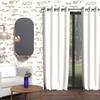 Insulating Eyelet Curtain 135x250 Cm BOHEME White, by Soleil d'Ocre