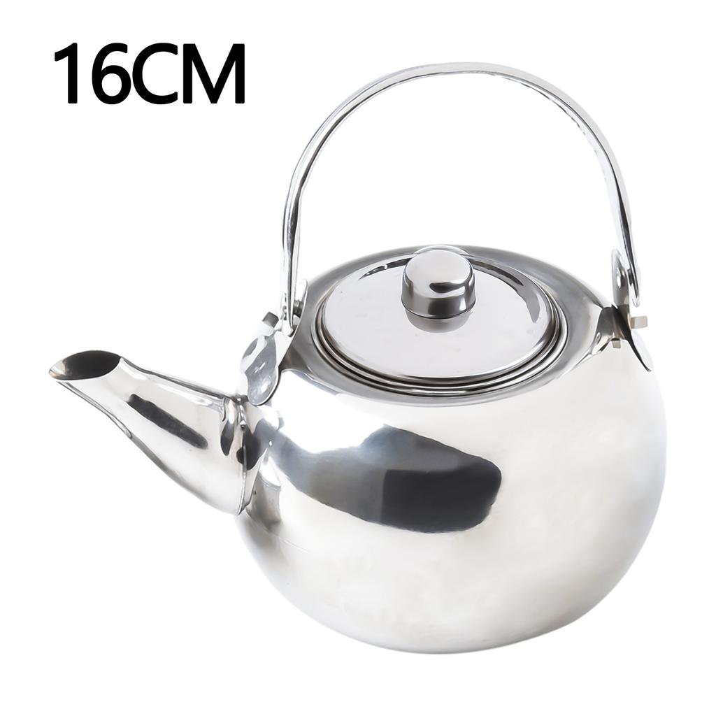 Чайник из нержавеющей стали с термостойкой ручкой для повседневного использования, для кемпинга