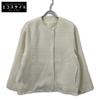 MaCO SHIN-019 Ivory Wool Blend Glitter Collarless Pudge Jacket Jacket Not Written IvoryUsed