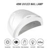 48 Вт УФ-светодиодная лампа для ногтей Профессиональная лампа для сушки гель-лака с 3-ступенчатым таймером Умная сушилка для ногтей Маникюрные инструменты YSL