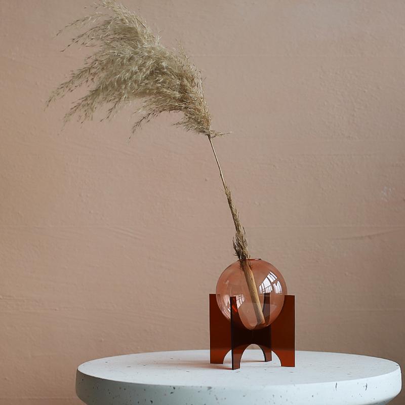 1 набор вазы в форме шара, современная ваза в форме шара, скандинавская пластиковая ваза, прозрачная акриловая стеклянная ваза, уникальная, 13 стилей