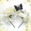Butterfly Design Flowers Headband Handmade Rose Flower Crown  For Women Girl