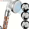 Насадка для душа 3 в 1 с фильтром-бустером отрицательных ионов, остановка воды одним щелчком, ручная, водосберегающая, набор аксессуаров для ванной комнаты