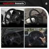 RASTP-Universal 14inch 350mm Racing Steering Wheel Skidproof PU Leather Car Sport Steering Wheels Car Accessories STW080