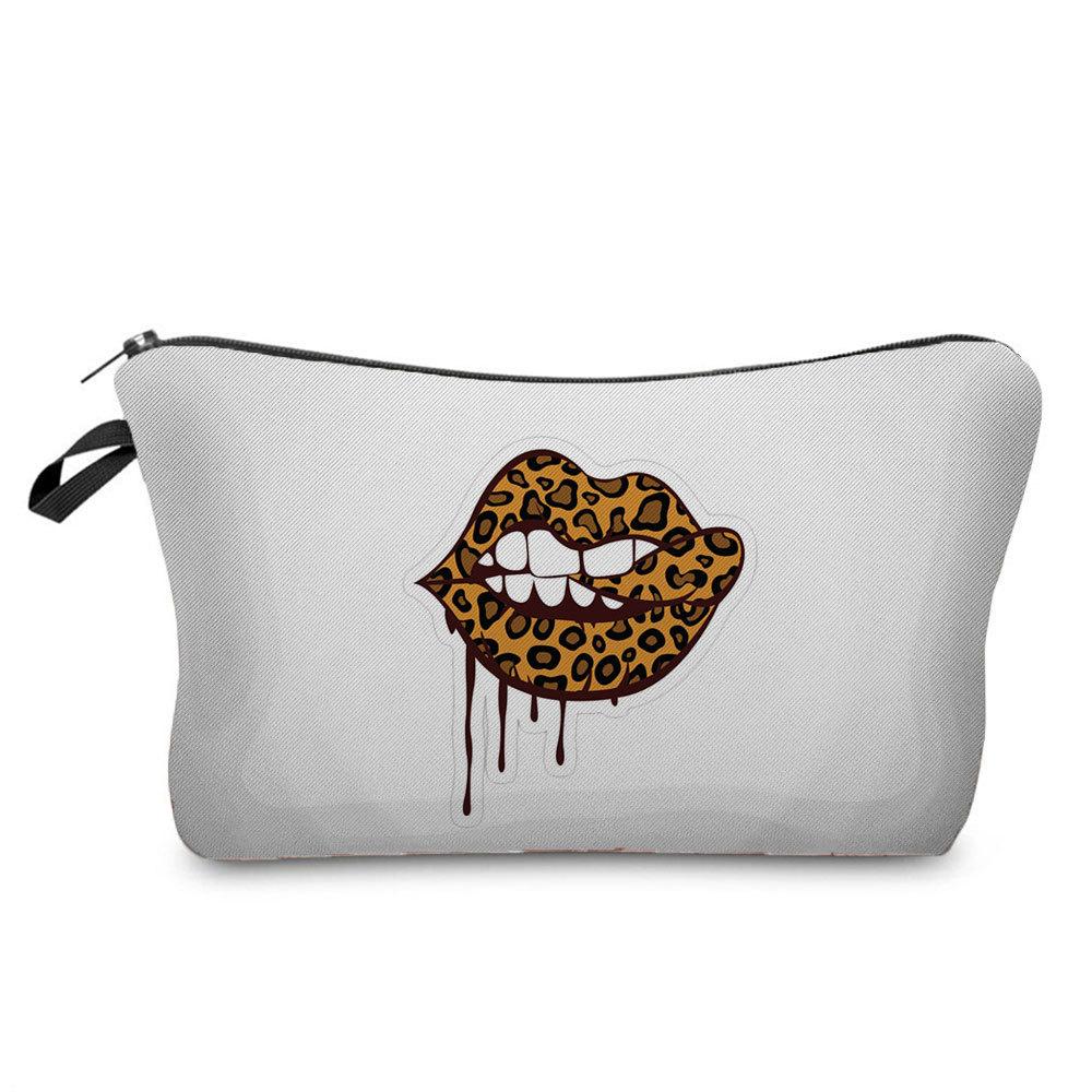 Women Flower Print Cosmetic Bag Toiletries Organize Travel Storage Case 6669