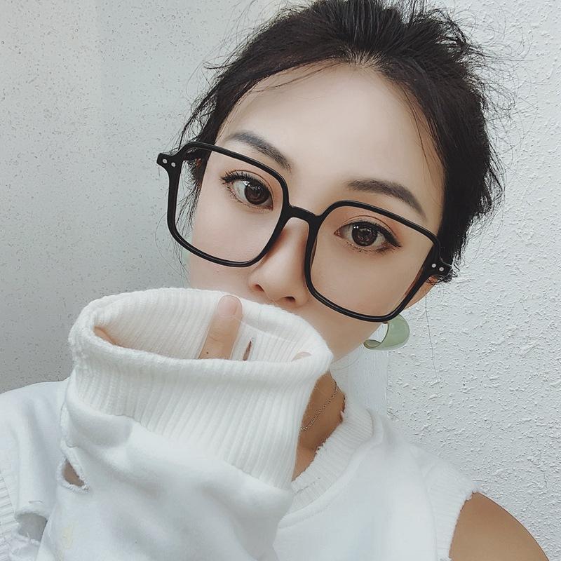 Очки для мужчин и женщин, блокирующие синий свет, модные, квадратной формы, большого размера, стекло в тренде, модная оправа для очков для женщин