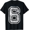 Number 6 Funny Matching 67 Meme Halloween 6th Birthday T-Shirt