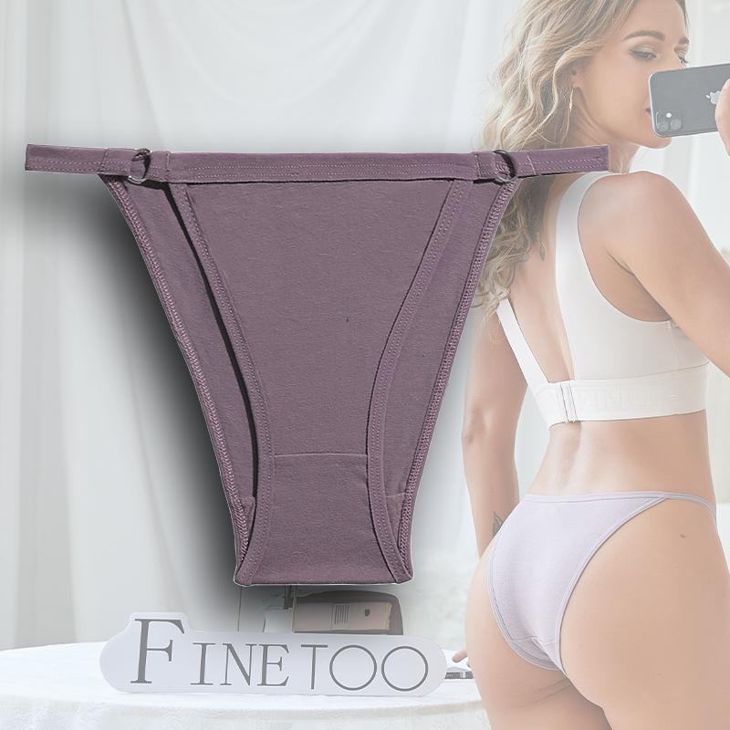 Sexy Women Briefs Cotton Panties Low Rise Solid Color Underwear Thin Waist Design Underpants Sweet Female Soft Intimate Lingerie