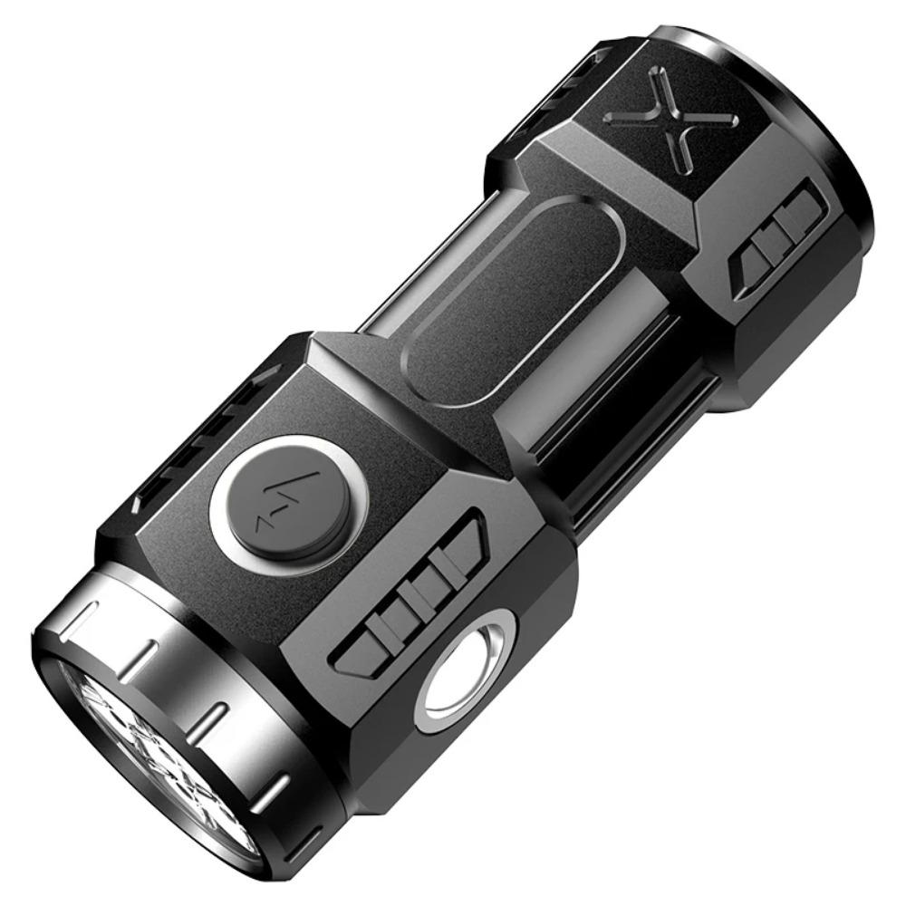 Высокое качество 4/6/8 * P35 светодиодный фонарик супер яркий перезаряжаемый USB свет водонепроницаемый с зажимом для кепки для пеших прогулок и кемпинга