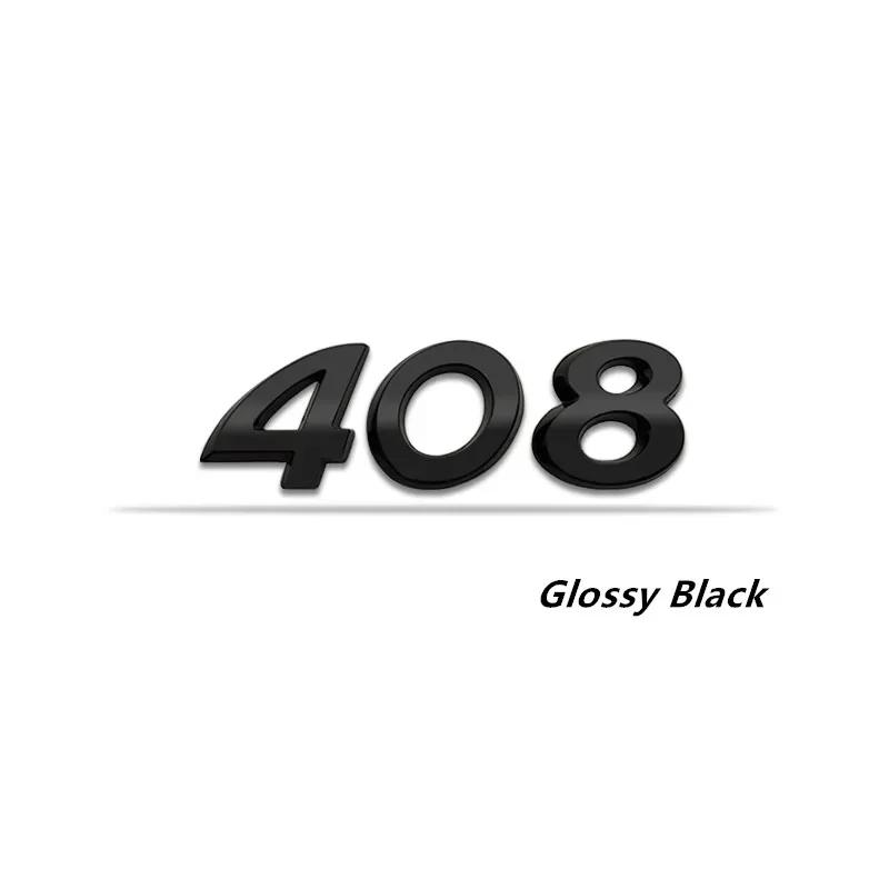 Car Rear Trunk Letters Emblem Sticker for Peugeot 206 207 208 301 307 308 Auto Body Side Badge Decal Exterior Accessories R2