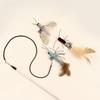 1PC Cat Teaser Cat Stick Insect Cat Self-hi Antiboredom Wire Replacement Head Antiboredom Toy Butterfly Dragonfly