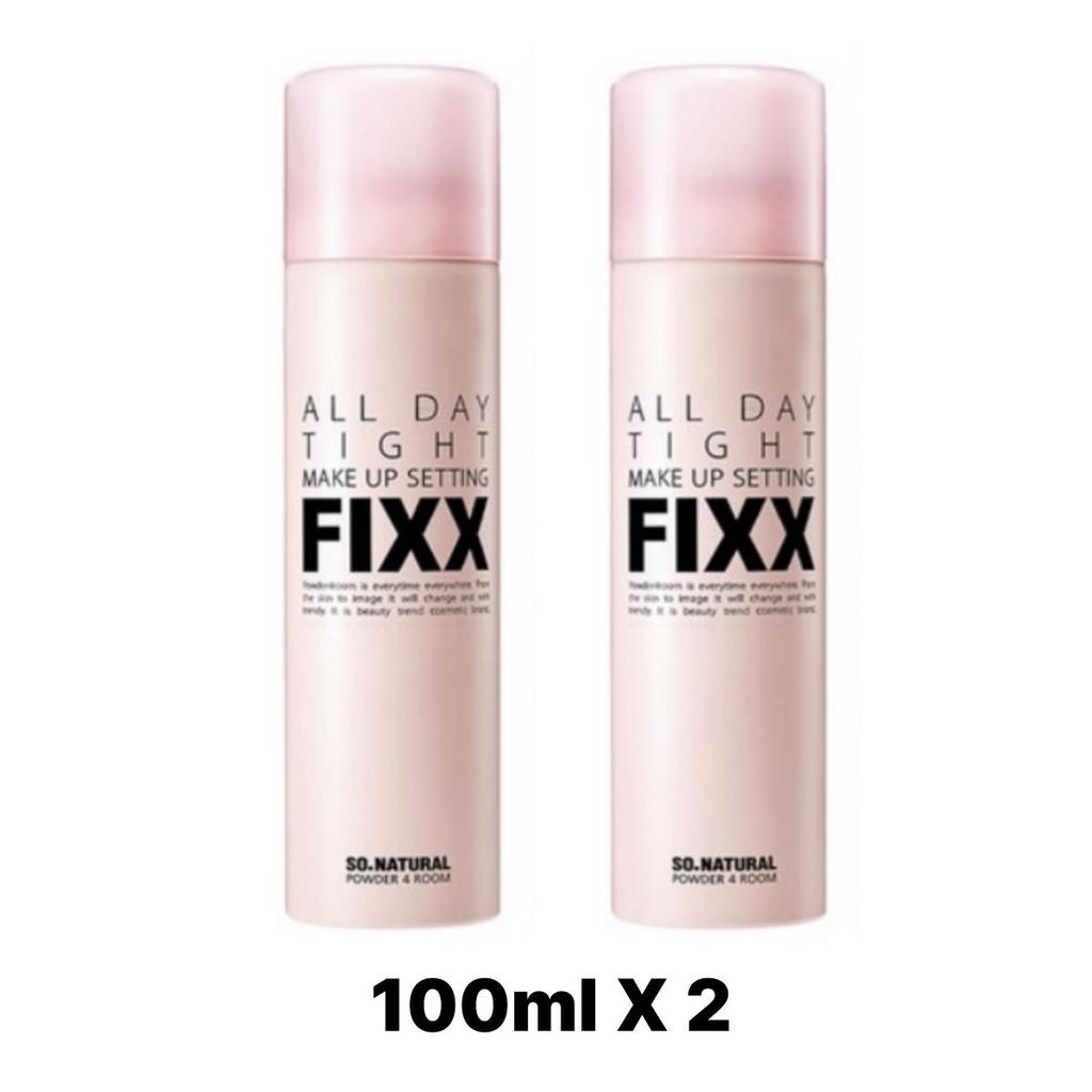 [So.Natural] Стойкий фиксирующий спрей для макияжа на весь день 100 мл/75 мл