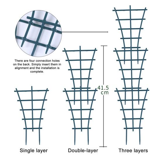 Plant Climbing Frame Stackable Support Trellis Planter Insert Houseplant Trellis for Potted Ivy Roses Cucumbers Home Indoor Outdoor Gardening