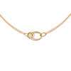 [R7713] - Gold Plated 'Cléopatra' Necklace - 35x13 Mm