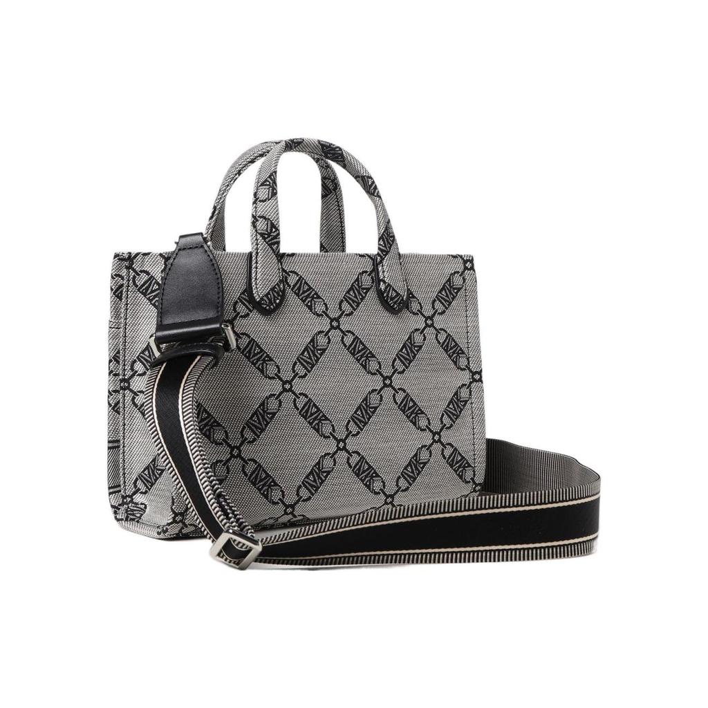 New MICHAEL KORS Gigi Jacquard Tote Bag Shopping Bag Handbag Small Size Women's Gray & Black 30S3S3GM5J-006