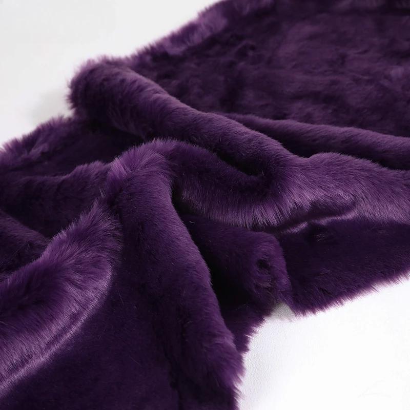 50x180cm Flush Artificial Fur Thickened Imitation Fox Fur Grass Faux Fur Fabric for Counter Decoration Carpet Clothes Scarves
