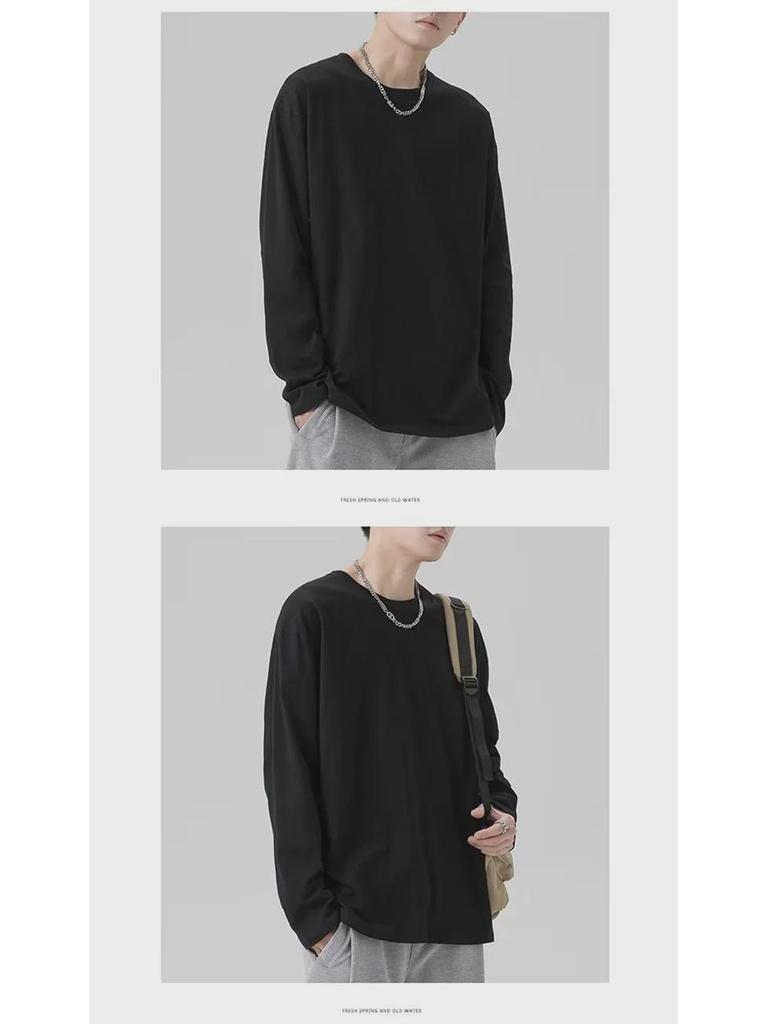 Мужская толстовка-пуловер с длинным рукавом в корейском стиле для подростков