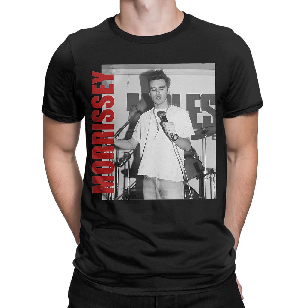Мужская футболка The Smiths Morrissey Ретро Эстетика Фан-арт 80-е Винтаж 100% Хлопок Футболки с коротким рукавом Футболка С круглым вырезом Одежда