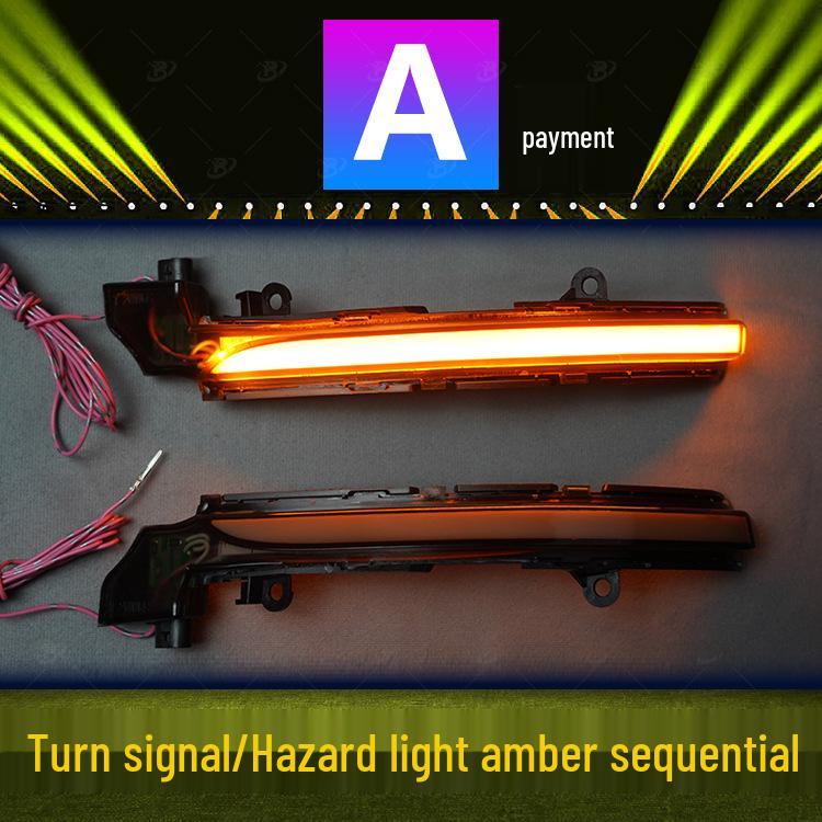 Jaguar XJ Зеркало заднего вида с последовательным указателем поворота и синим ДХО - Модификация