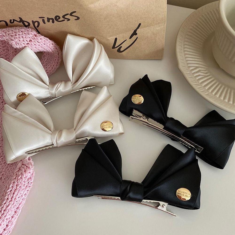 Girl Bangs Clip Side Clip Hair Accessories Bowknot Hair Clip Female Barrettes Korean Style Hairpin