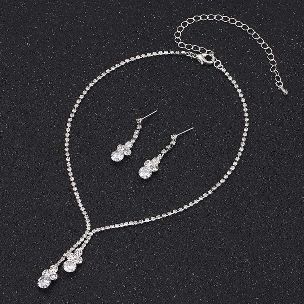 4 модных женских цирконовых набора с цирконовыми серьгами, ожерельями, браслетами, свадебные украшения