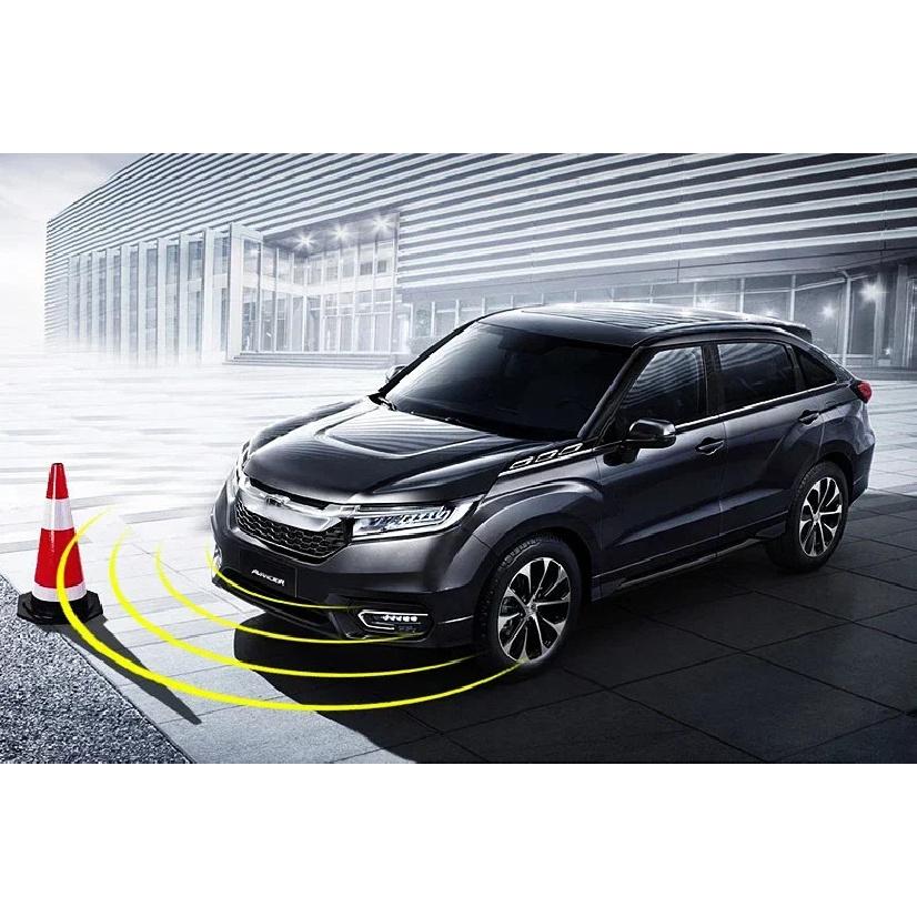 Front Parking Sensor Kit Auto Parktronic Assistant System LCD Monitor Buzzer Voice Volume Backup Radar Car Vehicle Universal