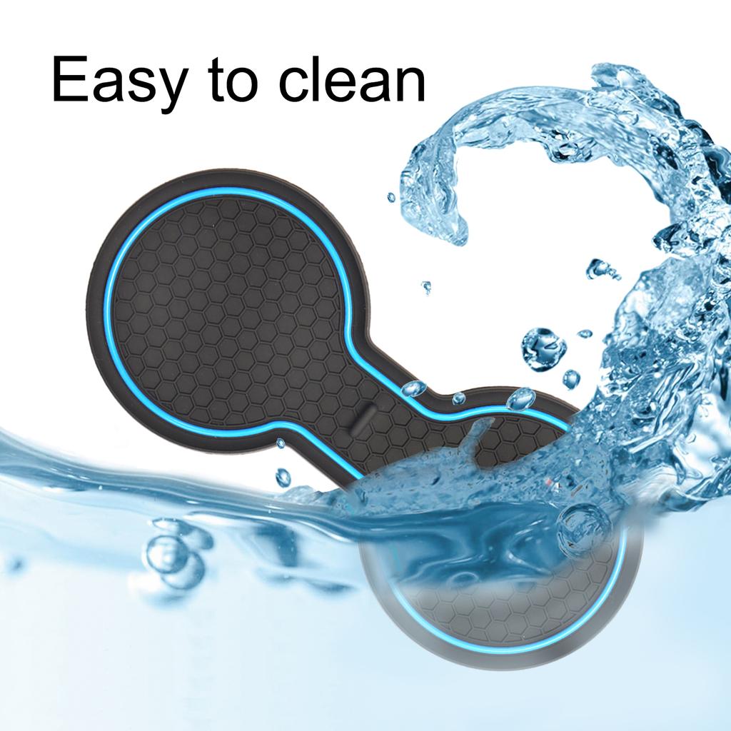 Car Cup Holder Waterproof Anti Slip Insert Coasters Pads Interior Accessories Durable Car Coaster For Tesla Model Y