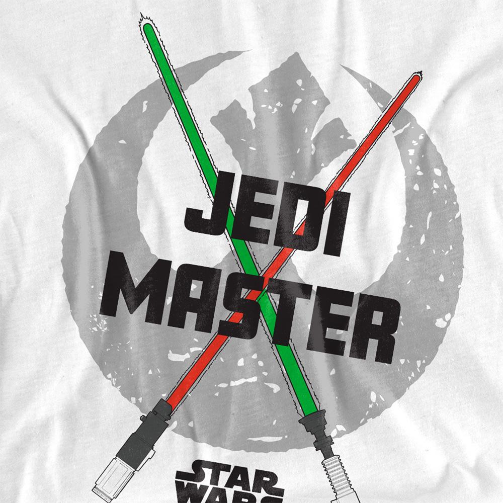 Star Wars Mens Jedi Master Dad Lightsaber Long-Sleeved T-Shirt