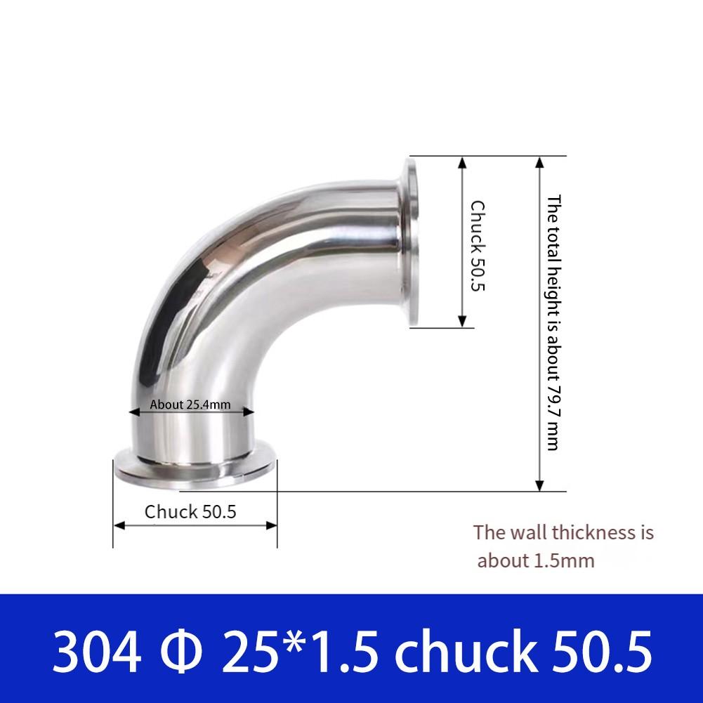 Совместимый с Tri Clamp санитарный угловой фитинг с соединением под прямым углом