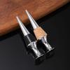 2pcs Conical Shape Wine Bottle Stopper Zinc Zinc Zinc Alloy Wine Preserver Bar Tool Wine Saver  Restaurant