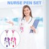Comprehensive Nursing Stationery Convenient Nurse Pen Set with Delicate Writing Instruments and Badge Accessories