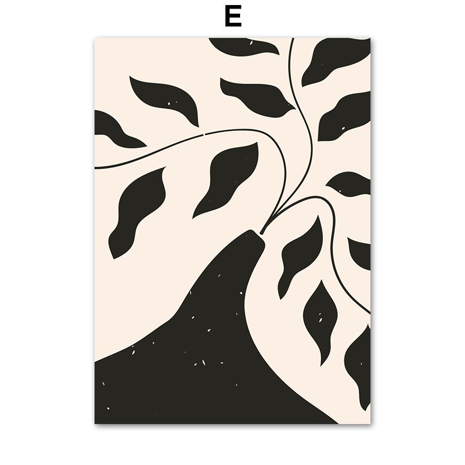 Абстрактные линии Пикассо Матисс ботанические цветочные постеры и принты настенная живопись на холсте для гостиной декоративные картины