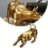 Bronze Bull Statue Wall Street Bronze Sculpture Antique Fengshui Bull OX Statues Handmade Craft Home Office Decor Business Gifts