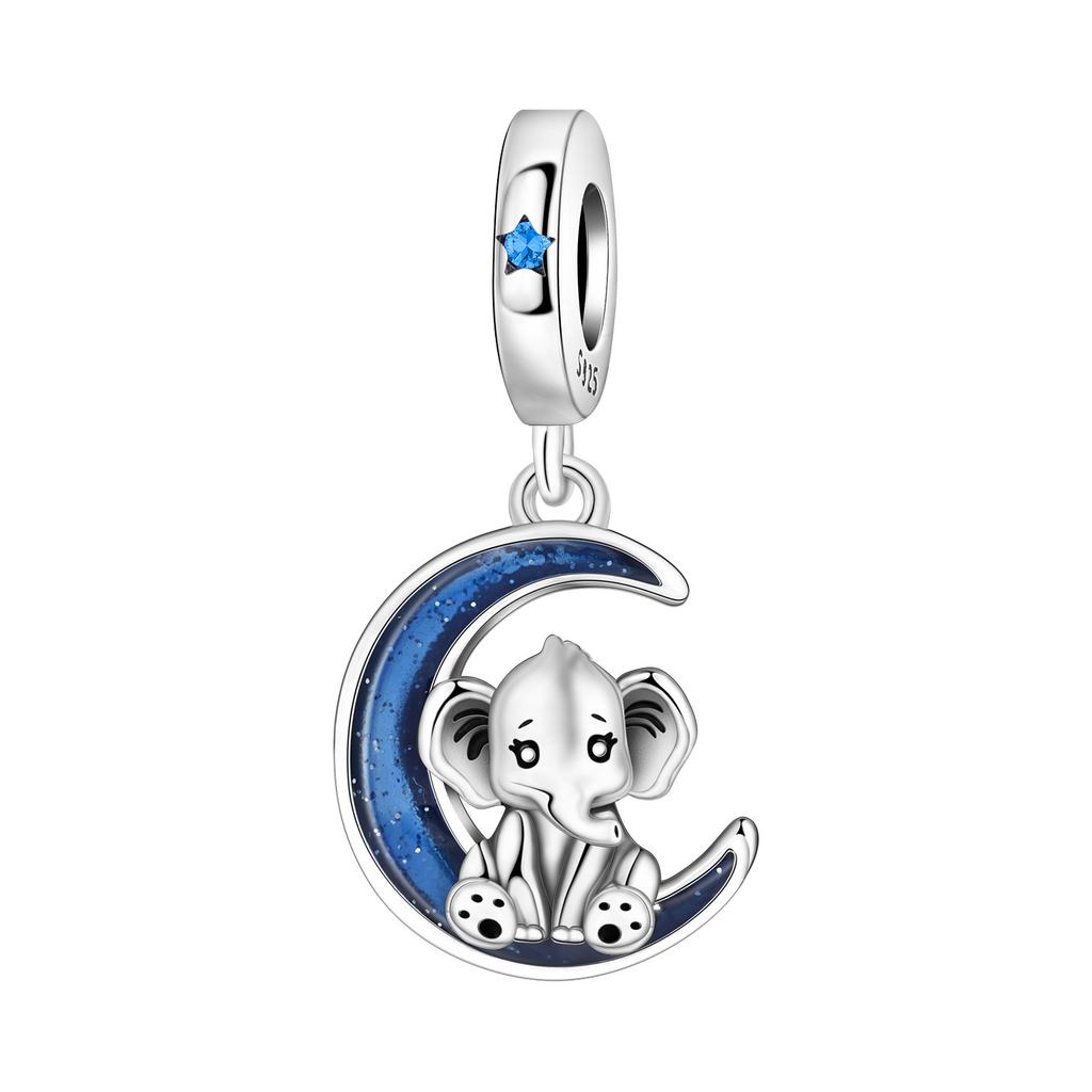 925 Silver Cute Raccoon Beads Fit Bracelets Decoration DIY Birthday Party Gift Jewelry Bracelets Accessory