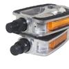 Retro Aluminum Alloy Bicycle Pedals Safety Non-Slip Bike Pedals Durable Reflective Strips Road Bike Pedals Outdoor Sports